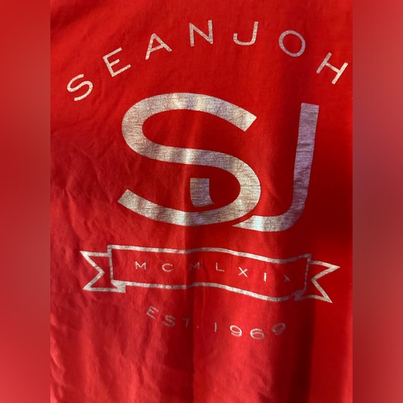 Bright red and silver letters sean john tshirts men size xl - Picture 9 of 10